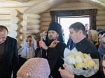 В Великий вторник епископ Дионисий совершил литургию Преждеосвященных Даров в храме Великомученика и Победоносца Георгия, с. Пасеково Кантемировского района