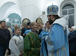 В преддверии престольного праздника епископ Дионисий совершил всенощное бдение в Казанском храме города Павловска