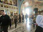 Участники специальной военной операции молились за Божественной литургией в храме Успения Пресвятой Богородицы города Калач