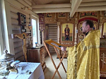Благочинный совершил первое богослужение в храме вмч. Георгия Победоносца села Пасеково в качестве настоятеля прихода
