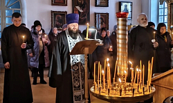 Последний день чтения канона преподобного Андрея Критского в Казанском храме поселка Каменка