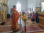 В день памяти сщмч. Евгения Попова епископ Дионисий совершил Божественную литургию в Преображенском храме села Заболотовка в месте служения святого