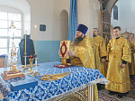Архипастырь совершил Божественную литургию в храме Благовещения Пресвятой Богородицы села Лосево Павловского района