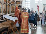 Епископ Россошанский и Острогожский Дионисий совершил Божественную литургию в Георгиевском храме с. Манино Калачеевского района