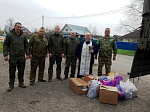Священник в очередной раз передал гуманитарный груз военнослужащим в зону специальной военной операции