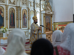 Правящий Архиерей совершил Божественную литургию в храме святых апостолов Петра и Павла с. Репьевка