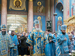 Епископ Россошанский и Острогожский Андрей сослужил митрополиту Воронежскому и Лискинскому Сергию в день престольного праздника в Покровском соборе г. Воронежа