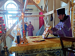 В праздник Изнесения Честных Древ Животворящего Креста Господня в Тихоновском соборном храме г. Острогожска совершено праздничное богослужение