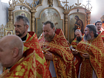 Преосвященнейший епископ Дионисий совершил Божественную литургию в Георгиевском храме села Терновое Острогожского района