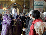 В Неделю Торжества Православия Правящий Архиерей совершил Божественную литургию в Свято-Ильинском кафедральном соборе города Россошь