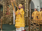 Епископ Россошанский и Острогожский Дионисий совершил Божественную литургию в Свято-Троицком соборе Раифского Богородицкого мужского монастыря