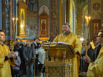 В Неделю 27-ю по Пятидесятнице Глава Воронежской митрополии возглавил служение Божественной литургии в Благовещенском кафедральном соборе