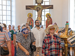 Епископ Дионисий 21 июля, в день празднования Казанской иконы Божией Матери, совершил Божественную литургию в Казанском храме пгт Каменка, центре Каменского благочиния