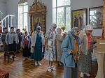 В день памяти сщмч. Евгения Попова епископ Дионисий совершил Божественную литургию в Преображенском храме села Заболотовка в месте служения святого
