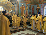 Преосвященнейший Дионисий, епископ Россошанский и Острогожский, сослужил Главе митрополии за богослужением в Успенском семинарском храме г. Воронежа.
