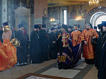 Преосвященнейший Дионисий, епископ Россошанский и Острогожский совершил Божественную литургию в Свято-Ильинском кафедральном соборе г. Россошь
