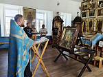 В Казанском храме села Покровка встретили казачий крестный ход с иконой Божией Матери «Избавительница от бед»