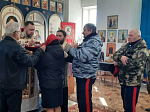 В Успенском храме с. Зайцевка священник провел беседу с казаками на тему «Православная книга — путь к духовности»