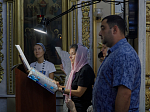 В праздник Преображения Господня Правящий Архиерей совершил Божественную литургию в храме Преображения Господня города Острогожска
