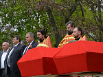 В Михайловке 7 мая перезахоронили останки 18 красноармейцев из братской могилы бывшего хутора Васильевка