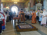 В Неделю 5-ю по Пасхе, о самаряныне, Правящий Архиерей возглавил воскресное богослужение в Свято-Ильинском кафедральном соборе города Россоши