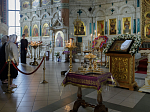 В канун праздника Воздвижения Креста Господня Преосвященнейший епископ Дионисий совершил всенощное бдение в Ильинском кафедральном соборе города Россоши