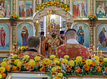 В день памяти сщмч. Евгения Попова епископ Дионисий совершил Божественную литургию в Преображенском храме села Заболотовка в месте служения святого