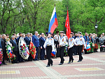 Духовенство Павловского благочиния приняло участие в митинге, посвящённом юбилею Великой победы