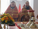 В день памяти сщмч. Евгения Попова епископ Дионисий совершил Божественную литургию в Преображенском храме села Заболотовка в месте служения святого