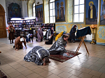 Вечернее богослужение с чинопоследованием Пассии в храме святого мученика Иоанна Воина города Богучара