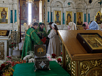 Епископ Россошанский и Острогожский Дионисий возглавил служение Божественной литургии в Свято-Ильинском кафедральном соборе города Россоши