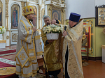 Правящий Архиерей совершил Божественную литургию в храме святых апостолов Петра и Павла с. Репьевка