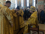 Преосвященнейший епископ Дионисий возглавил воскресное богослужение в Свято-Ильинском кафедральном соборе города Россошь