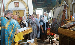 Состоялось принесение иконы Божией Матери «Оршанская» в храм Преображения Господня города Острогожска