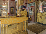 В Неделю 21-ю по Пятидесятнице епископ Дионисий возглавил воскресное богослужение в Свято-Ильинском кафедральном соборе города Россошь