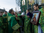 Преосвященнейший Дионисий, епископ Россошанский и Острогожский, возглавил торжества в честь 150-летия храма-колокольни Александра Невского города Россошь