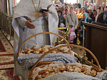 Богослужения в кафедральном соборе Россошанской епархии в день празднования Вознесения Господня