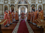 Епископ Россошанский и Острогожский Дионисий совершил Литургию в храме святых апостолов Петра и Павла с. Репьевка