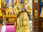 Торжественное соборное богослужение в праздник Собора Воронежских святых было совершено в Благовещенском кафедральном соборе города Воронежа