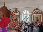 Паломников из Верхнемамонского района посетила храм великомученика Георгия Победоносца в селе Терновое 