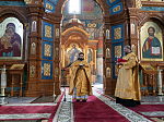 Митрополит Воронежский и Лискинский Сергий возглавил воскресное богослужение в Благовещенском кафедральном соборе