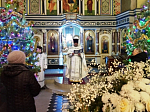 В Свято-Троицком храме поселка Кантемировка торжественно встретили Рождество Христово
