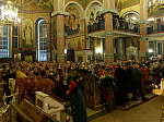 В праздник Светлого Христова Воскресения глава Россошанской епархии возглавил торжественное богослужение в Свято-Ильинском кафедральном соборе г. Россоши
