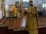 Правящий Архиерей совершил Божественную литургию в храме святых апостолов Петра и Павла с. Репьевка