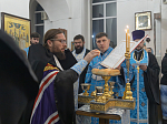 В преддверии престольного праздника епископ Дионисий совершил всенощное бдение в Казанском храме города Павловска