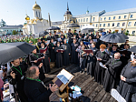В день памяти прп. Сергия Радонежского Правящий Архиерей Россошанской епархии сослужил Предстоятелю Русской Церкви за Литургией в Троице-Сергиевой лавре
