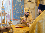 В день памяти священномученика Петра, архиепископа Воронежского, епископ Россошанский и Острогожский Дионисий сослужил митрополиту Воронежскому и Лискинскому Сергию за богослужением в Алексиево-Акатовом монастыре