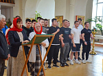 Молебен для призывников в Свято-Митрофановском храме села Верхний Мамон