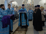 В преддверии престольного праздника епископ Дионисий совершил всенощное бдение в Казанском храме города Павловска