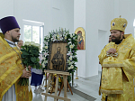 Правящий Архиерей совершил первую Божественную литургию в новопостроенном храме во имя первоверховного апостола Павла города Павловска